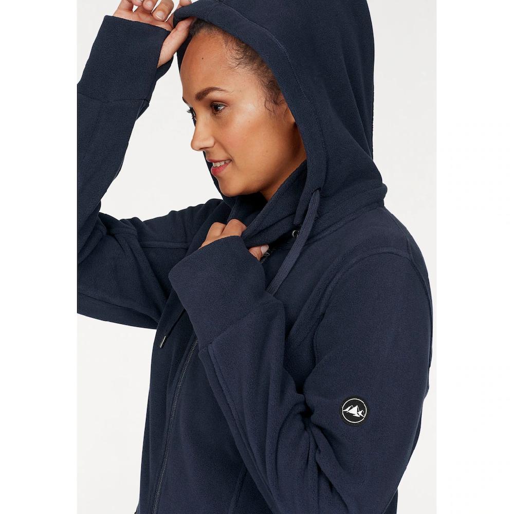 Polarino Fleecejacke mit Kapuze für kalte Tage aus Fleece sportlicher Stil atmungsaktiv Hotsell