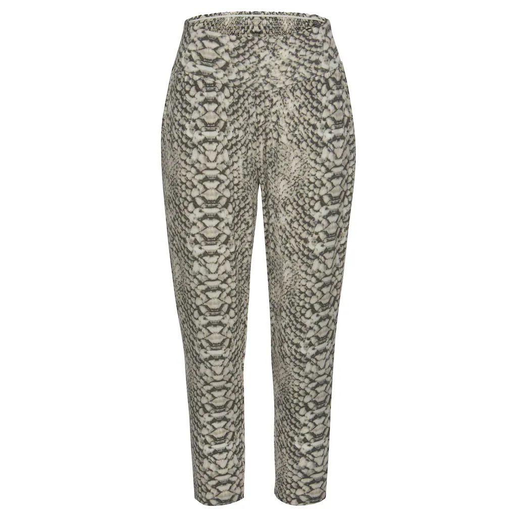 LASCANA Strandhose mit Alloverprint in Reptiloptik und Taschen 7/8-Länge Jerseyhose Versandkostenfrei