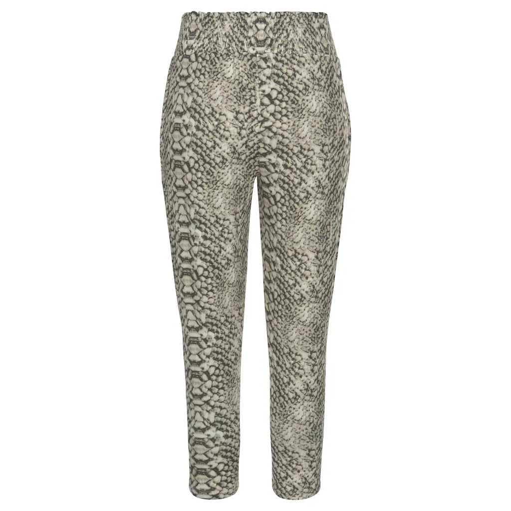 LASCANA Strandhose mit Alloverprint in Reptiloptik und Taschen 7/8-Länge Jerseyhose Versandkostenfrei