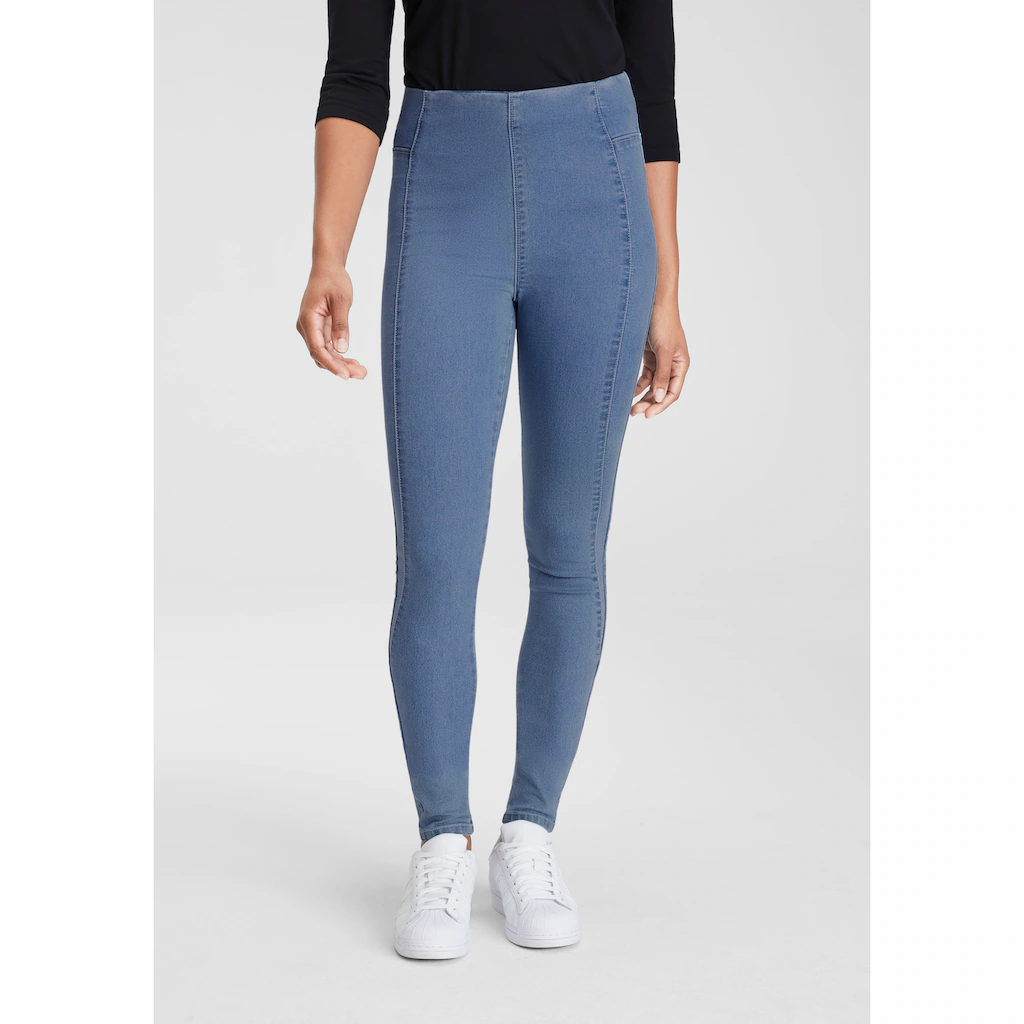 Arizona Jeansjeggings extra-eng geschnittene Beinform hohe Leibhöhe Flash Sale