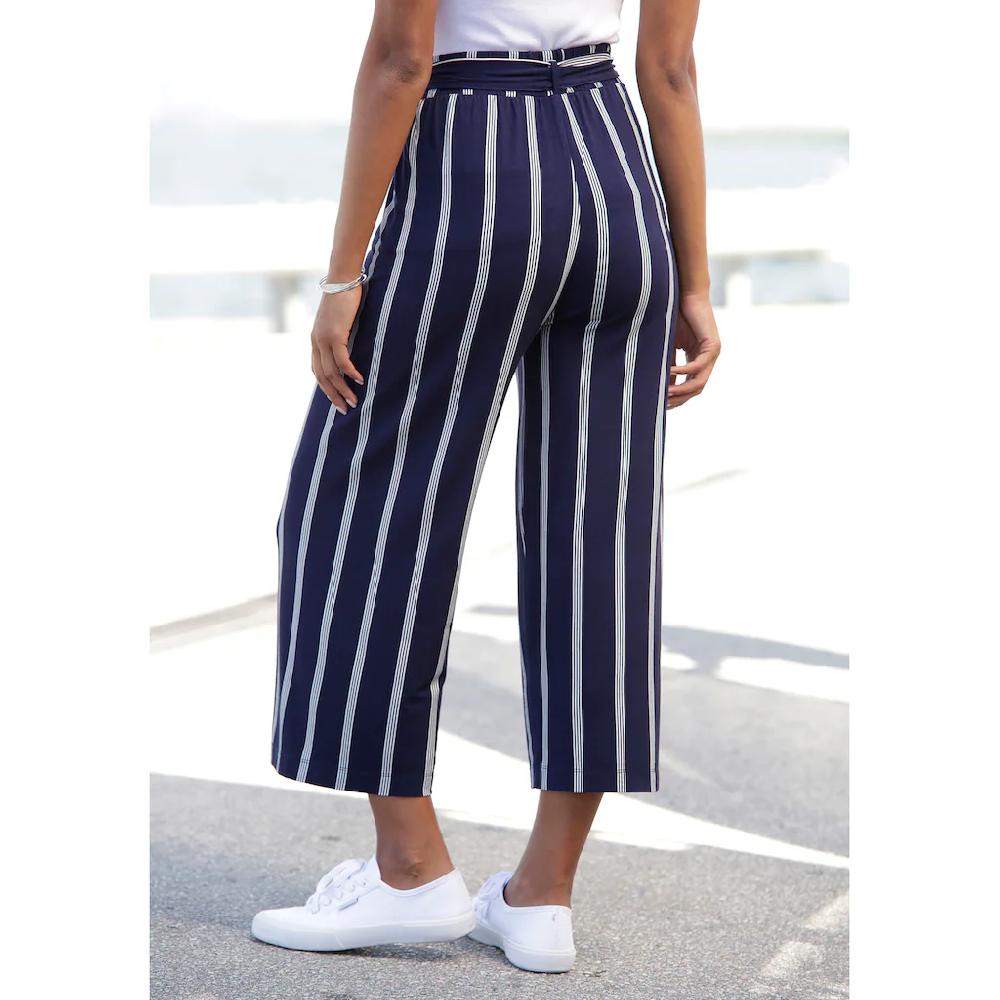 LASCANA Culotte (mit Bindegürtel) in Paperbag-Form luftige Jerseyhose casual Exklusive Angebote