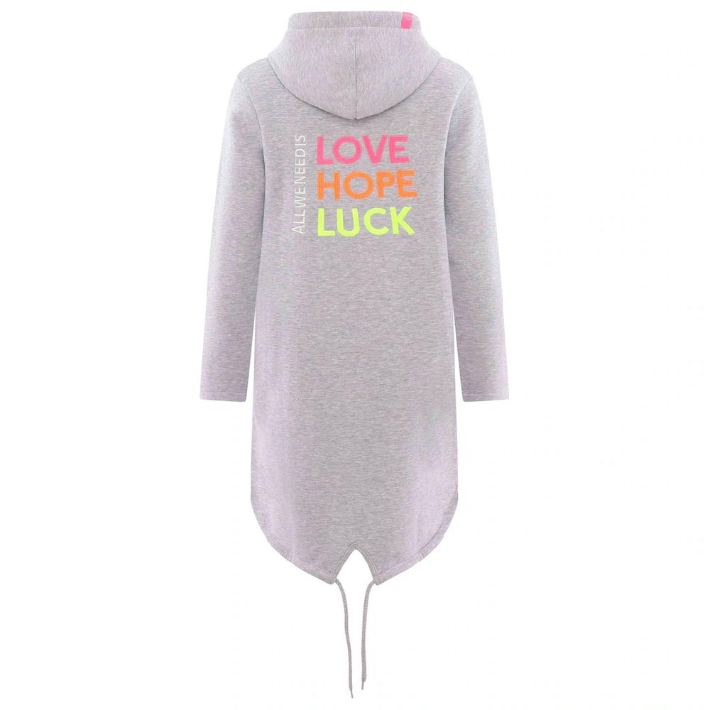 Zwillingsherz Kapuzensweatjacke mit Kapuze Rückenprint und kleinere Frontprints Bestseller