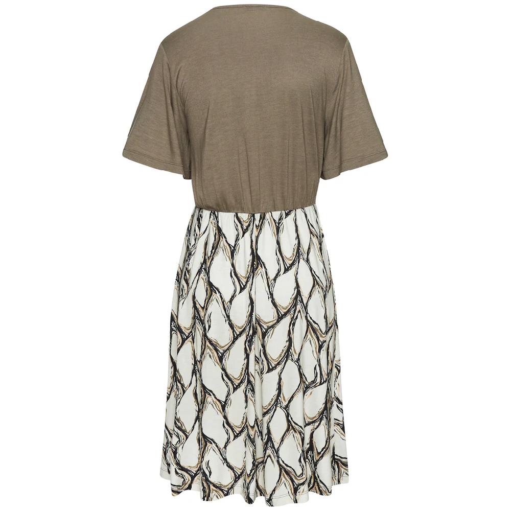 LASCANA Jerseykleid mit Cut-Out Shirtkleid Damen weite Ärmel Alloverprint Wochenangebot