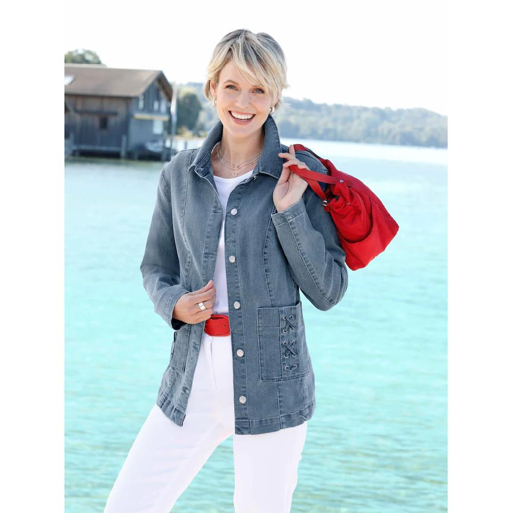 Classic Basics Jeansjacke Kostenlose Rückgabe