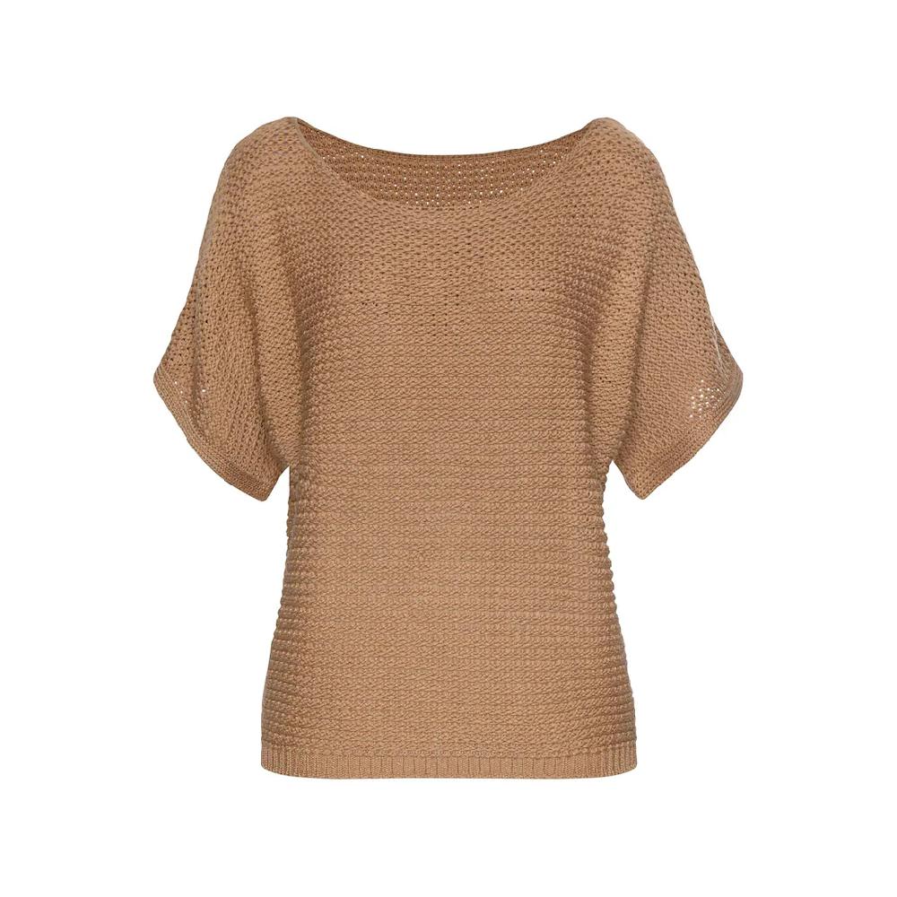 LASCANA Kurzarmpullover in luftigem Ajourstrick Strickpullover sommerlich Bis zu 50% Rabatt