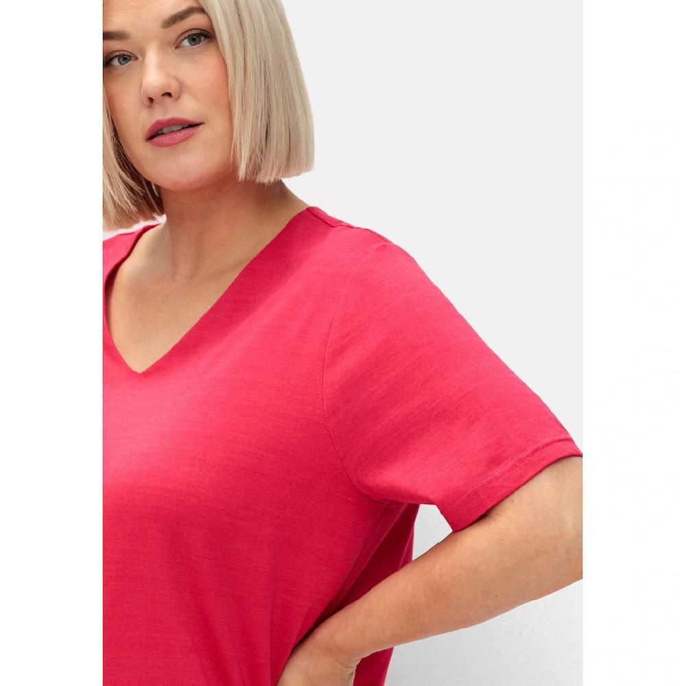 Sheego T-Shirt »Große Größen« mit doppellagigem Vorderteil Vierteljährliche Förderung