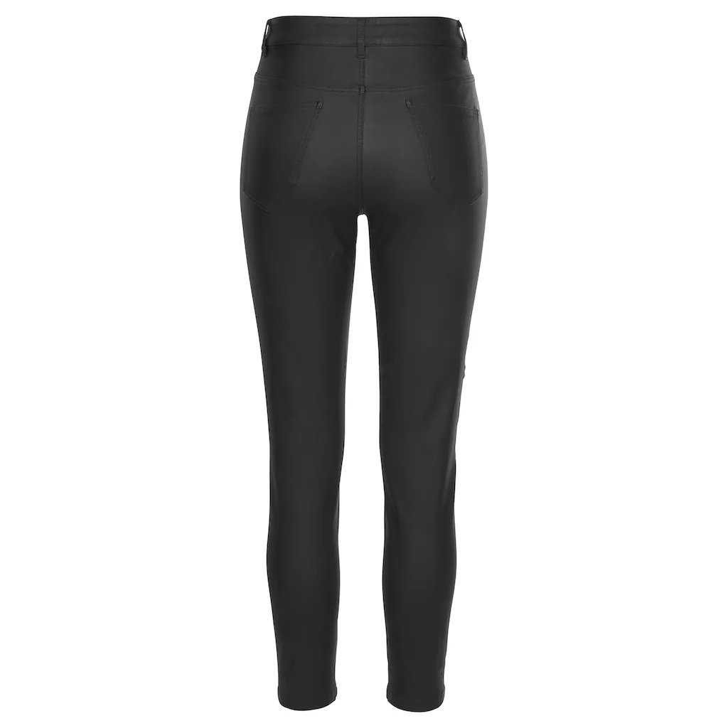 LASCANA Lederimitathose in schmaler Passform figurbetonte Jeggings mit Stretchanteil Speichern exportieren