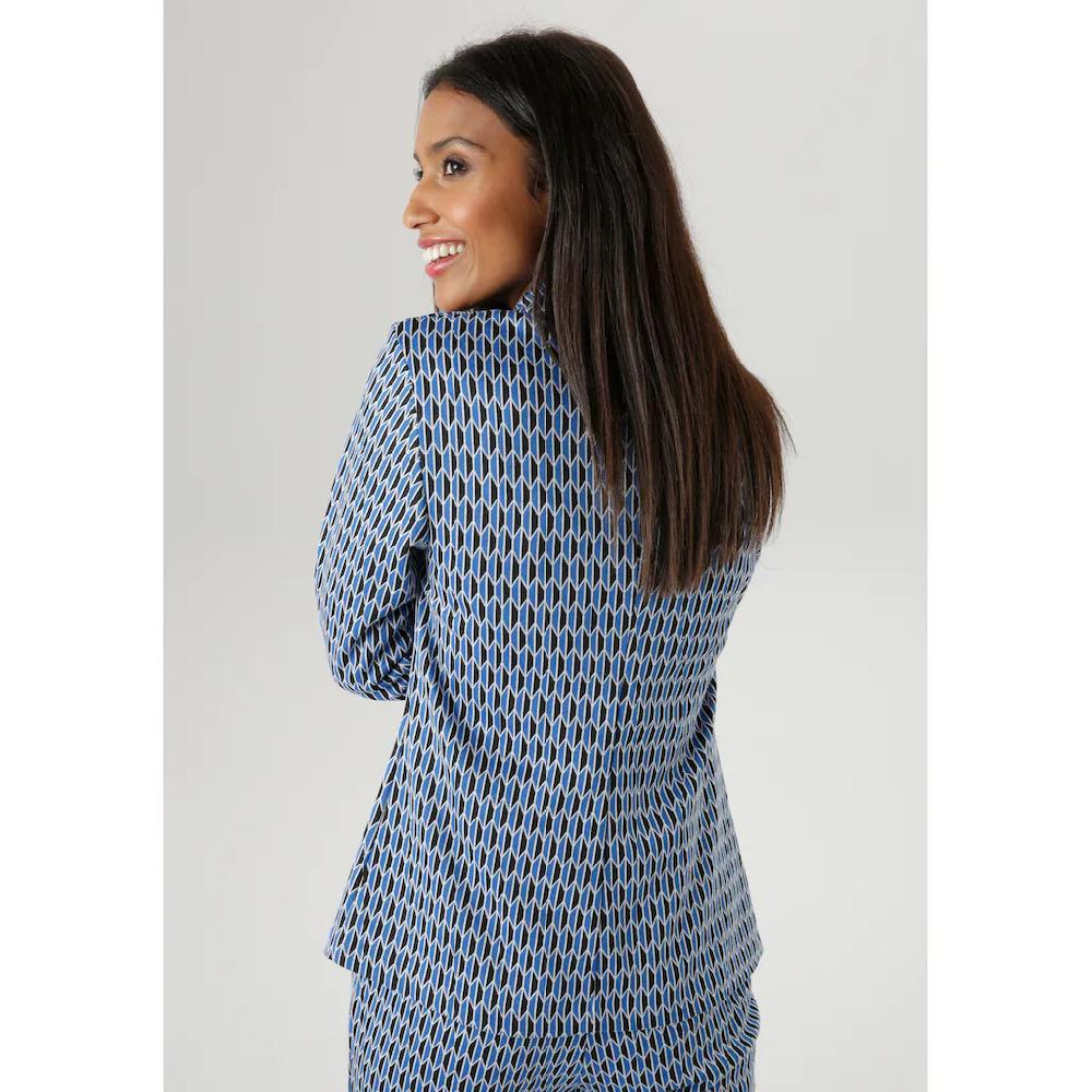 Aniston SELECTED Kurzblazer mit grafischem Allover-Muster Black Friday Preise