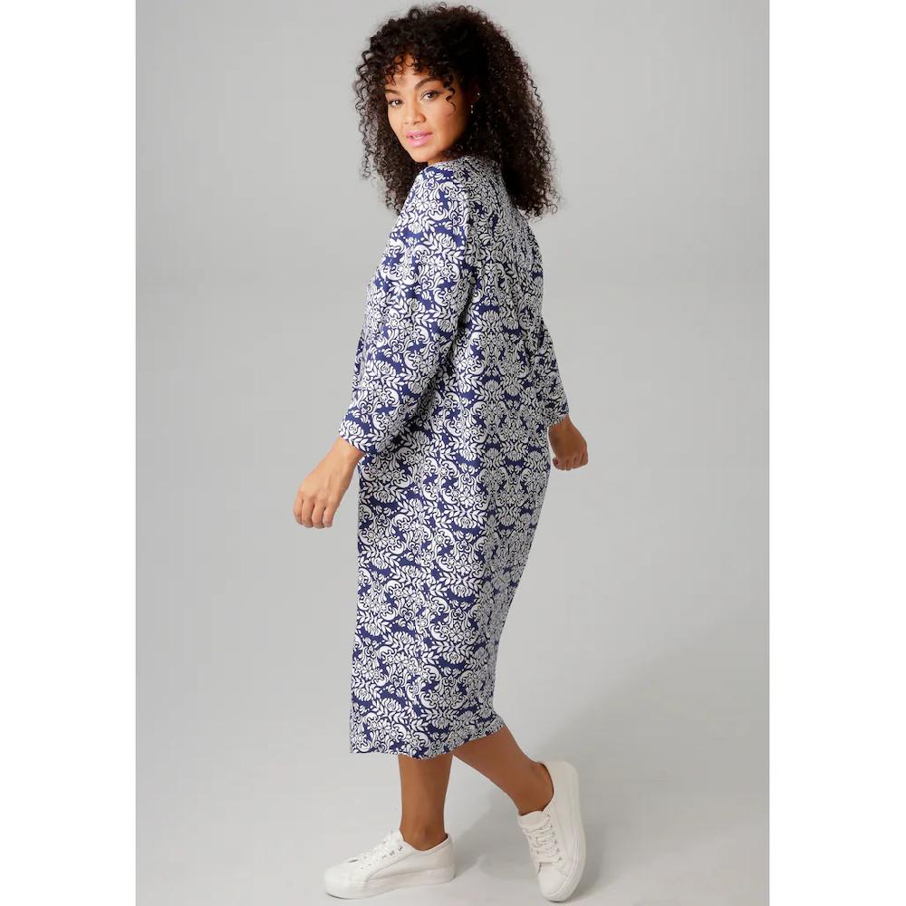 Aniston PLUS Sommerkleid mit farbharmonischem graphischem Druck - NEUE KOLLEKTION Online Shopping