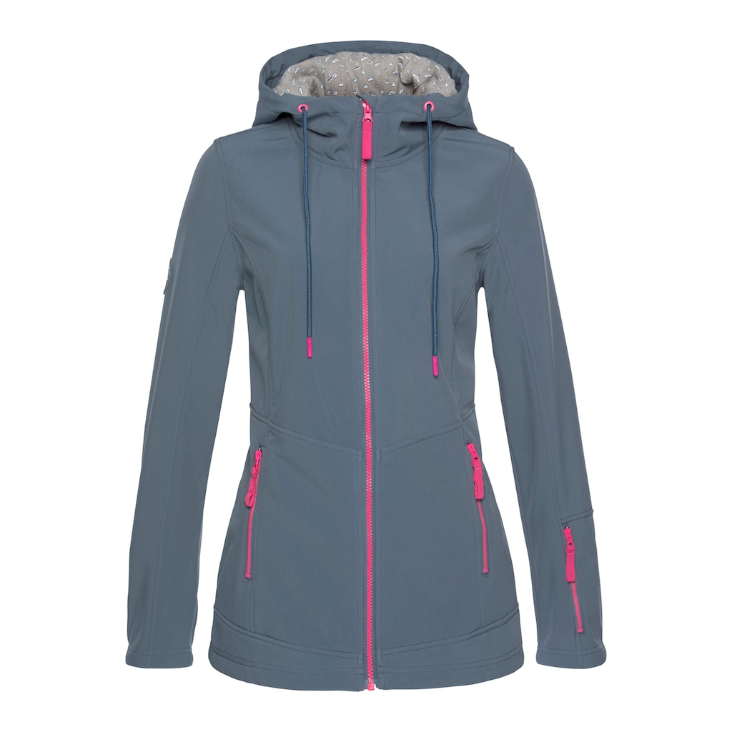 Ocean Sportswear Softshelljacke »aus recyceltem Polyester« mit Kapuze atmungsaktiv wasserabweisend windabweisend Osterangebot