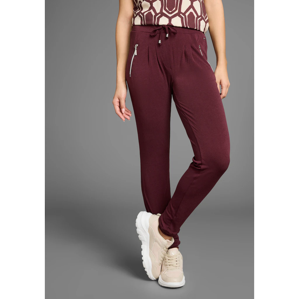 Laura Scott Jogger Pants mit Reißverschlusstaschen
