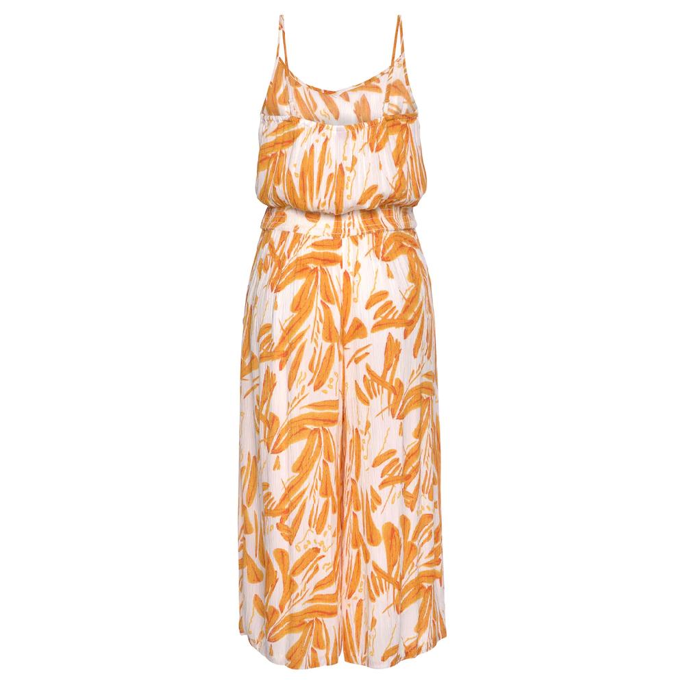 s.Oliver Culotte-Overall mit Alloverdruck sommerlicher Jumpsuit mit extraweitem Bein Lagerräumung