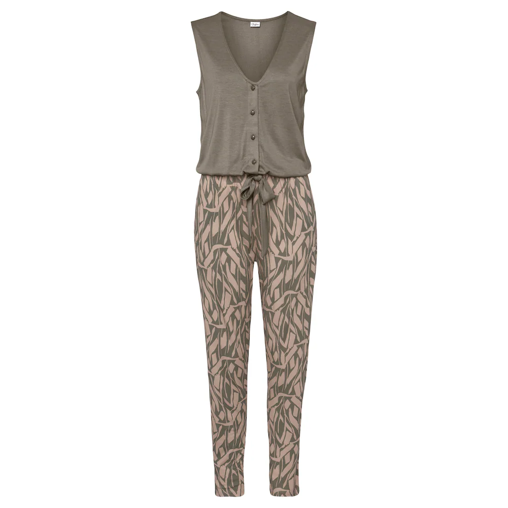 Buffalo Overall (mit Bindegürtel) im 2-in-1-Look sommerlicher Jumpsuit mit schmalem Bein Riesige Ersparnisse