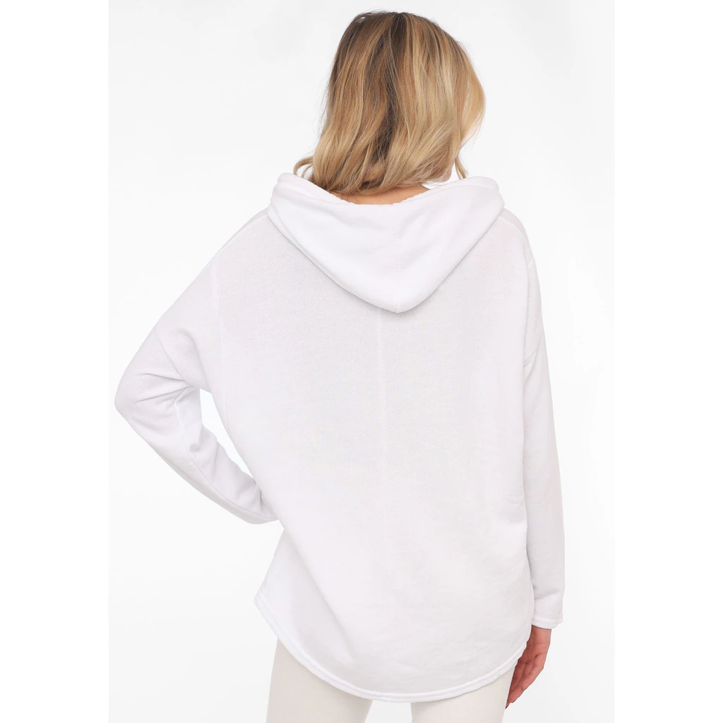 Zwillingsherz Hoodie »"Moin"« mit Kapuze und Stempeldruck Letzte 3 Tage