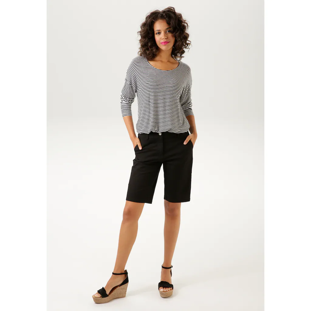 Aniston CASUAL Bermudas im klassischen Stil Super Rabatt