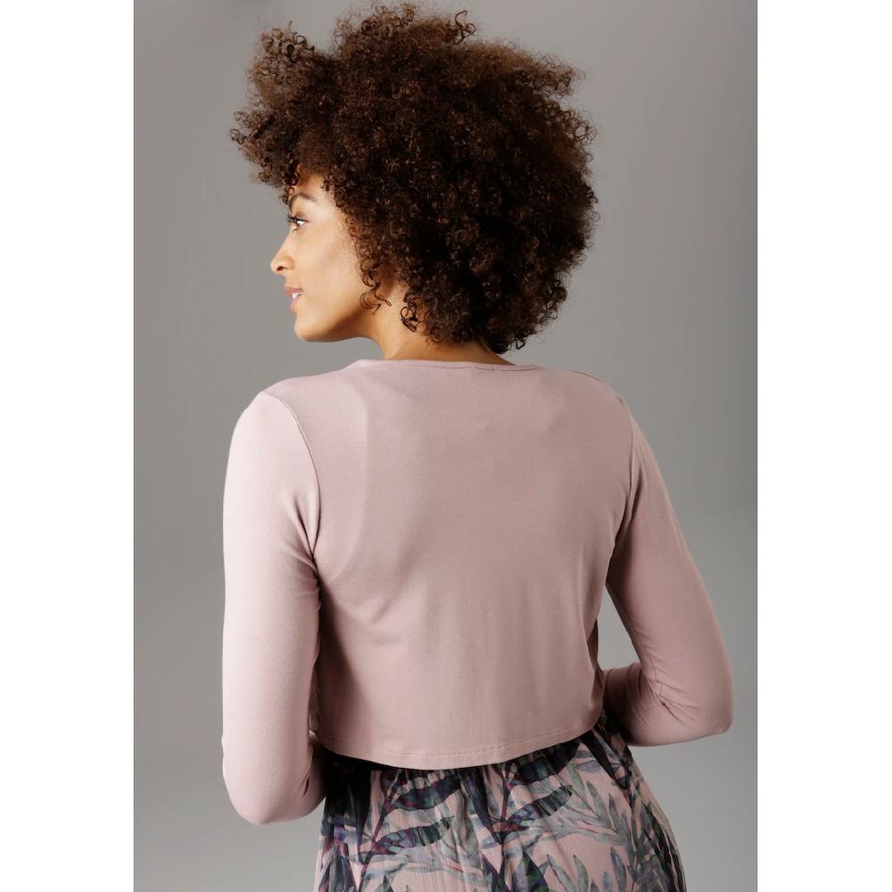 Aniston SELECTED Bolero mit leicht transparentem Vorderteil Fabrikladen