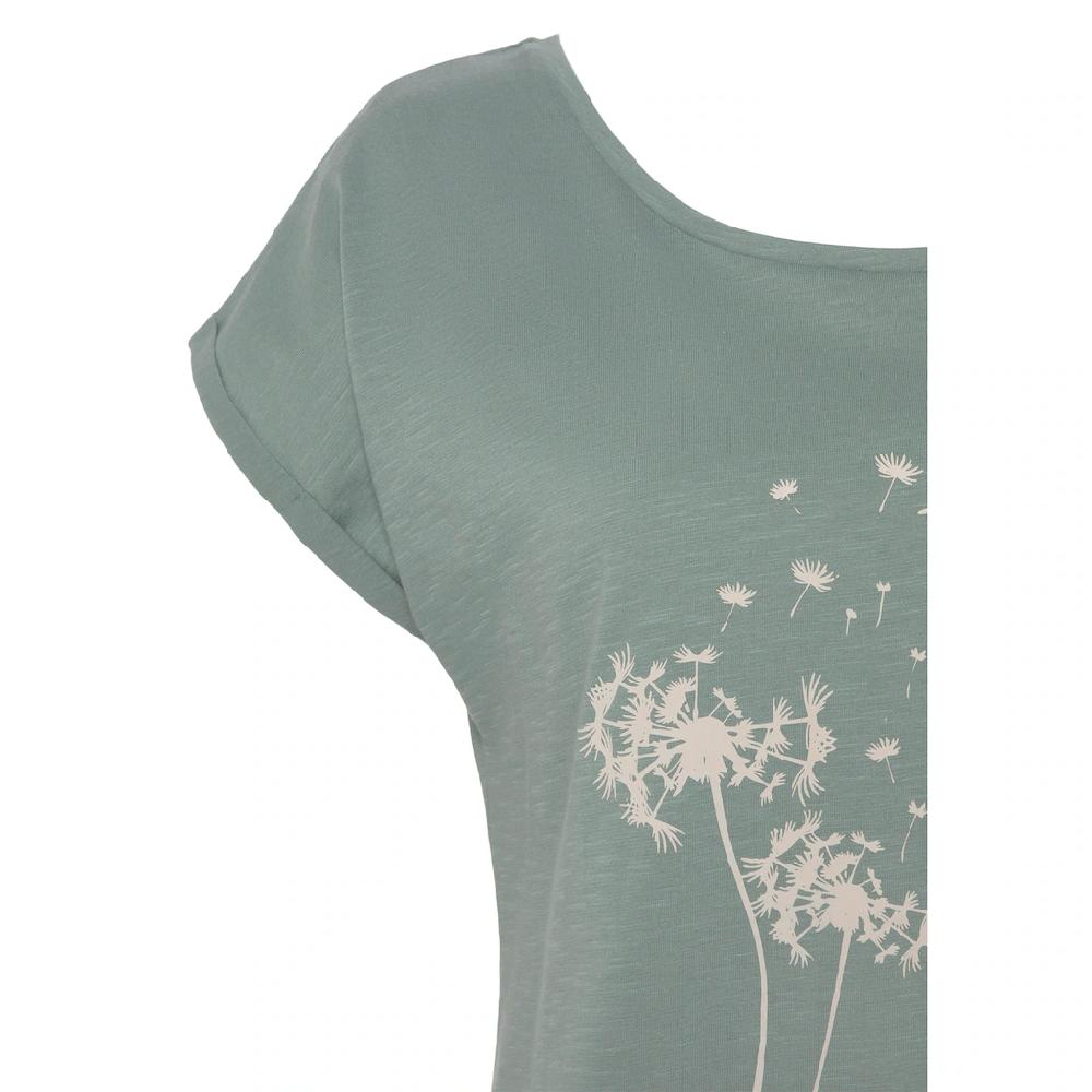Vivance T-Shirt »mit Frontdruck "Pusteblume"« aus weicher Baumwoll-Qualität zollfrei
