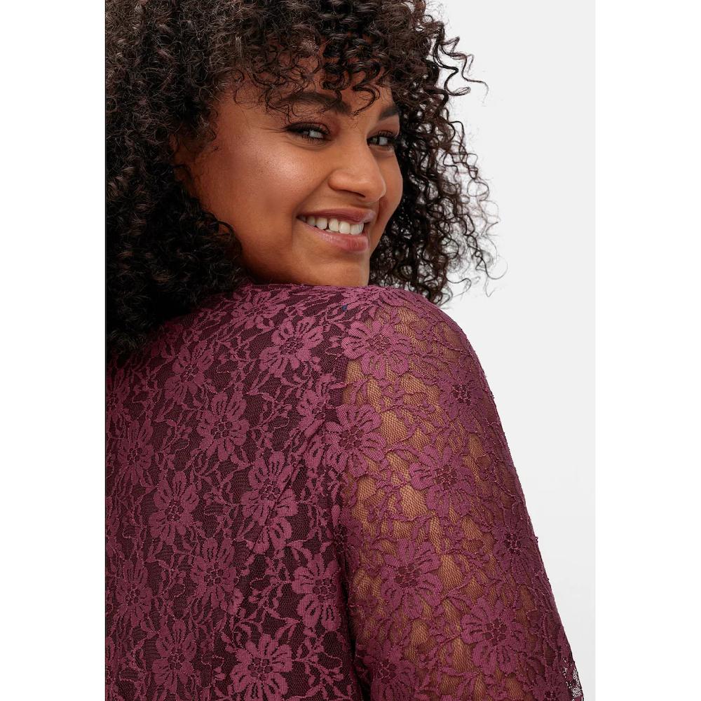 Sheego Abendkleid »Große Größen« mit Spitzenoberteil und Chiffonrock 50% Rabatt für begrenzte Zeit