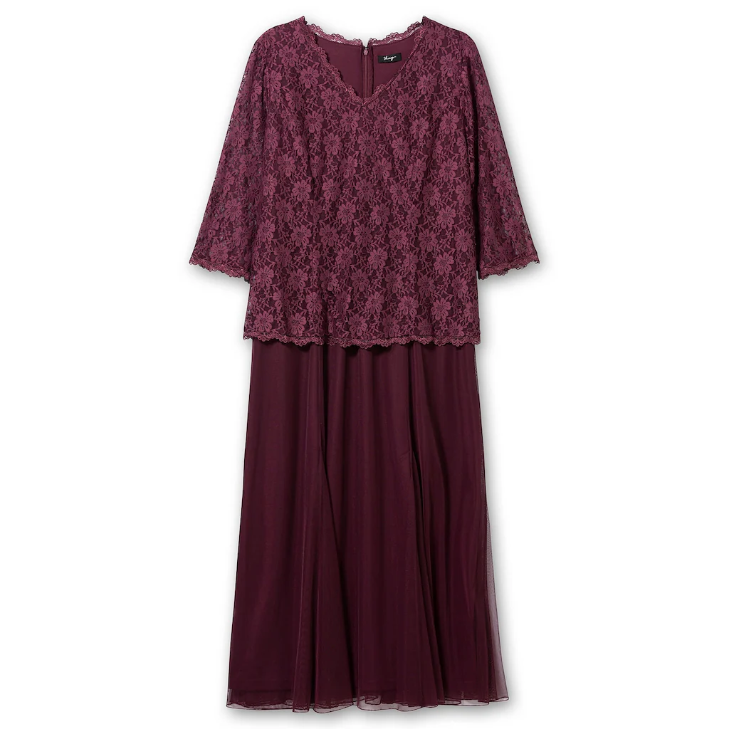 Sheego Abendkleid »Große Größen« mit Spitzenoberteil und Chiffonrock 50% Rabatt für begrenzte Zeit