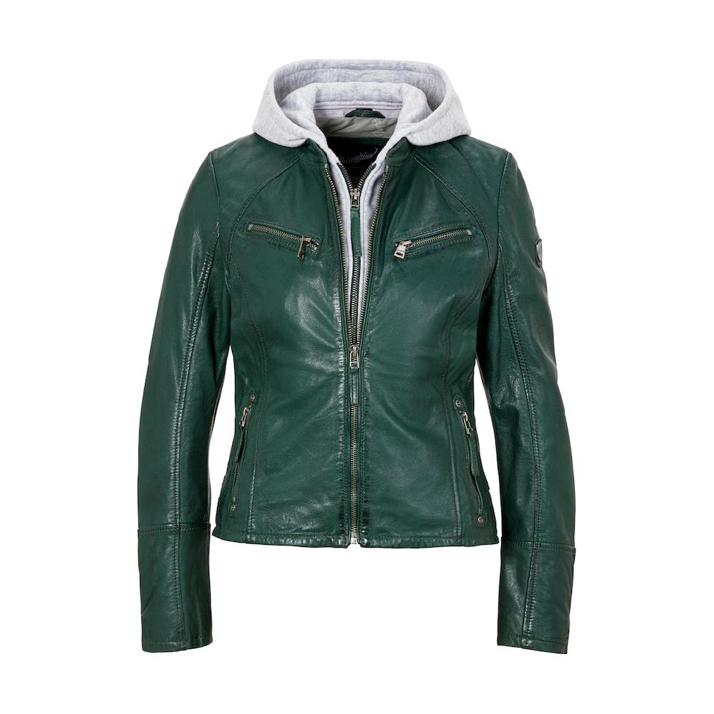 Mauritius Lederjacke »Nola LEGV« mit Kapuze mit abnehmbarer Jersey-Kapuze Outlet