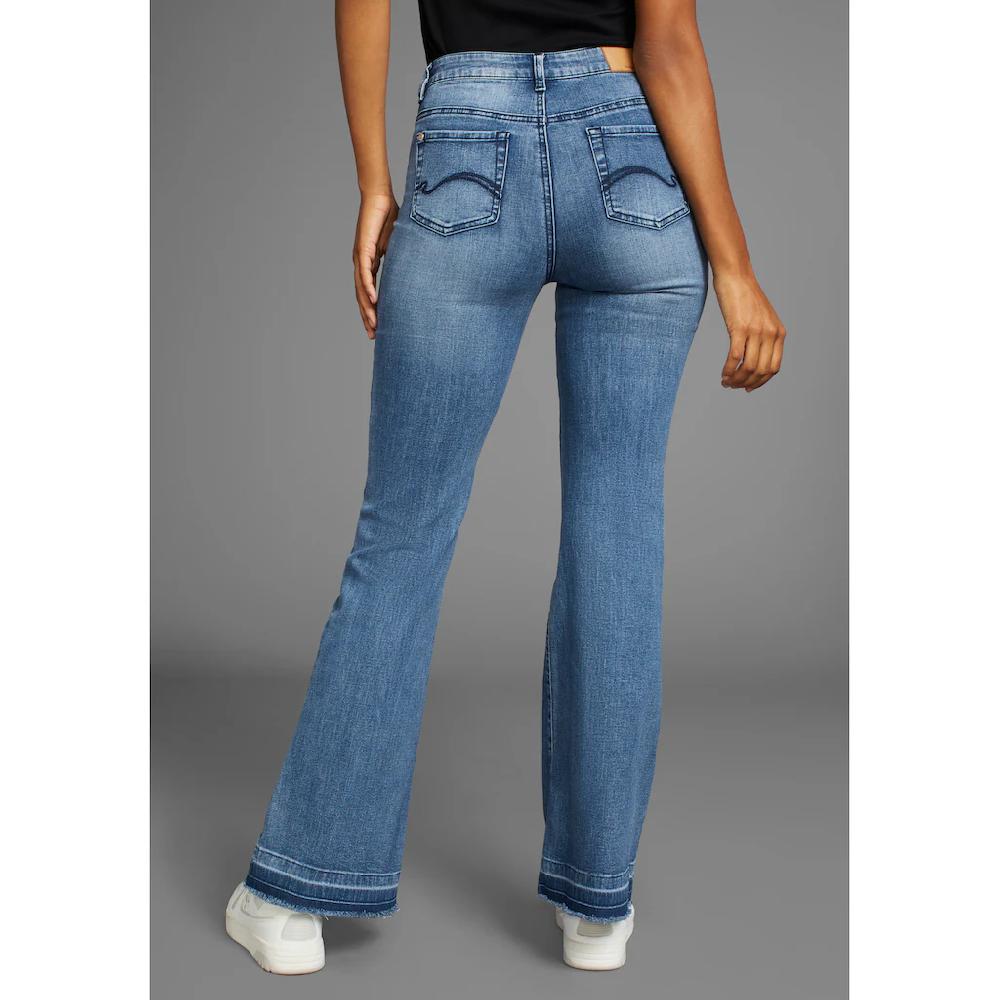 KangaROOS Weite Jeans Flare Weite Jeans High Waist Angebote