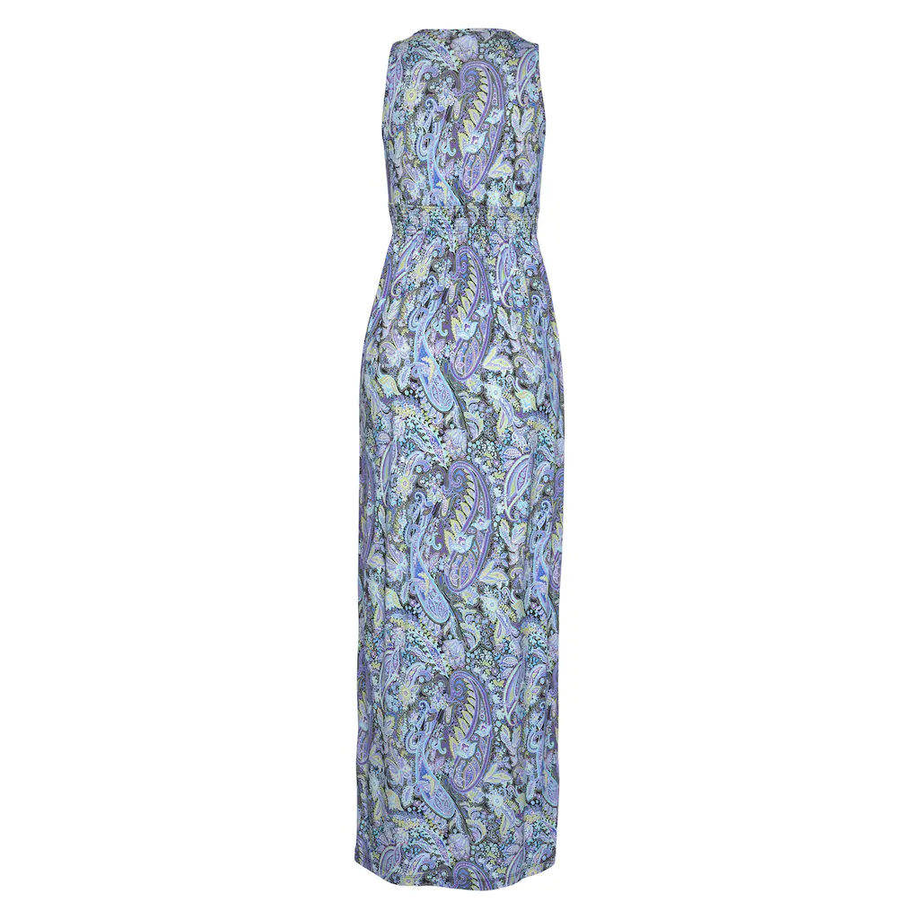 LASCANA Maxikleid mit Paisleydruck und verstellbarem Ausschnitt Sommerkleid Sonderangebot
