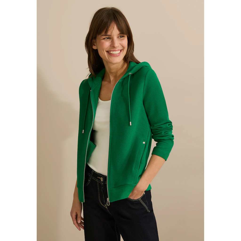 Cecil Cardigan mit Kapuze mit Tunnelzugband