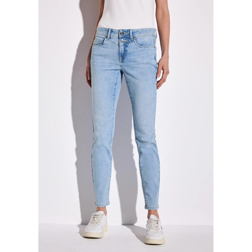 STREET ONE Slim-fit-Jeans aus Baumwolle mit Stretchanteil Online Outlet