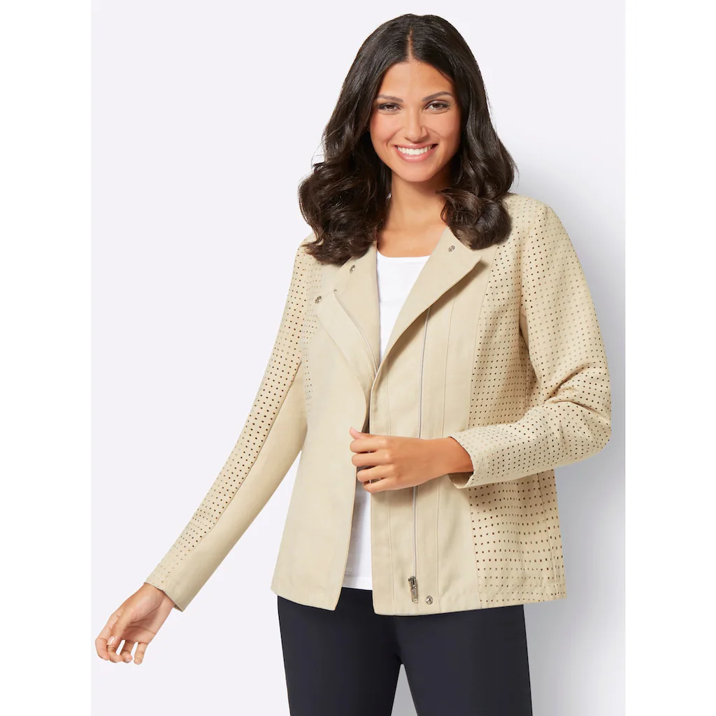Classic Basics Lederimitatjacke ohne Kapuze Saisonale Angebote