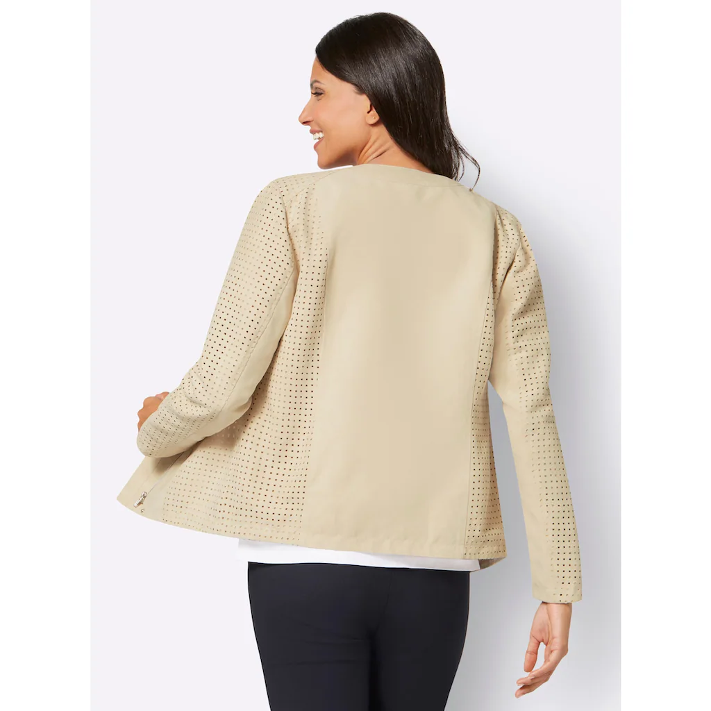 Classic Basics Lederimitatjacke ohne Kapuze Saisonale Angebote