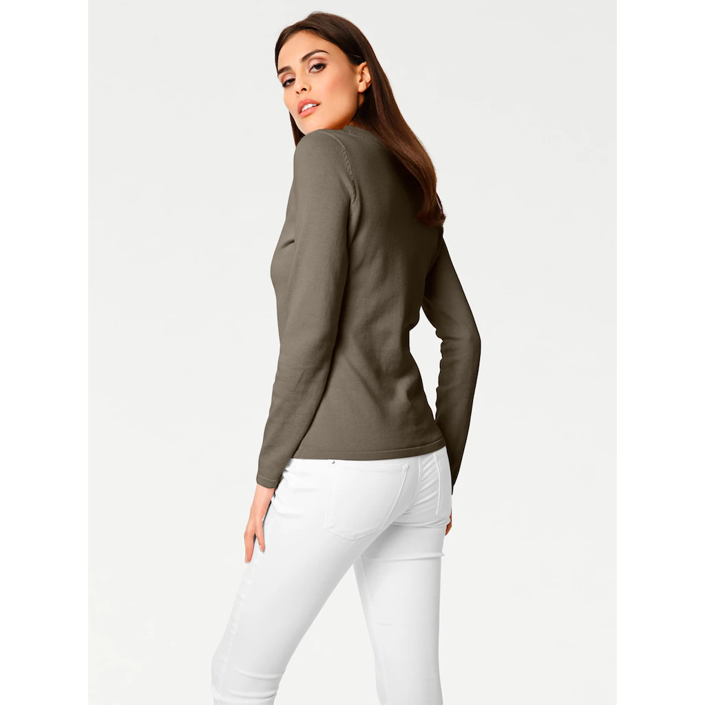 heine Strickpullover »V-Pullover« Begrenzte Freigabe