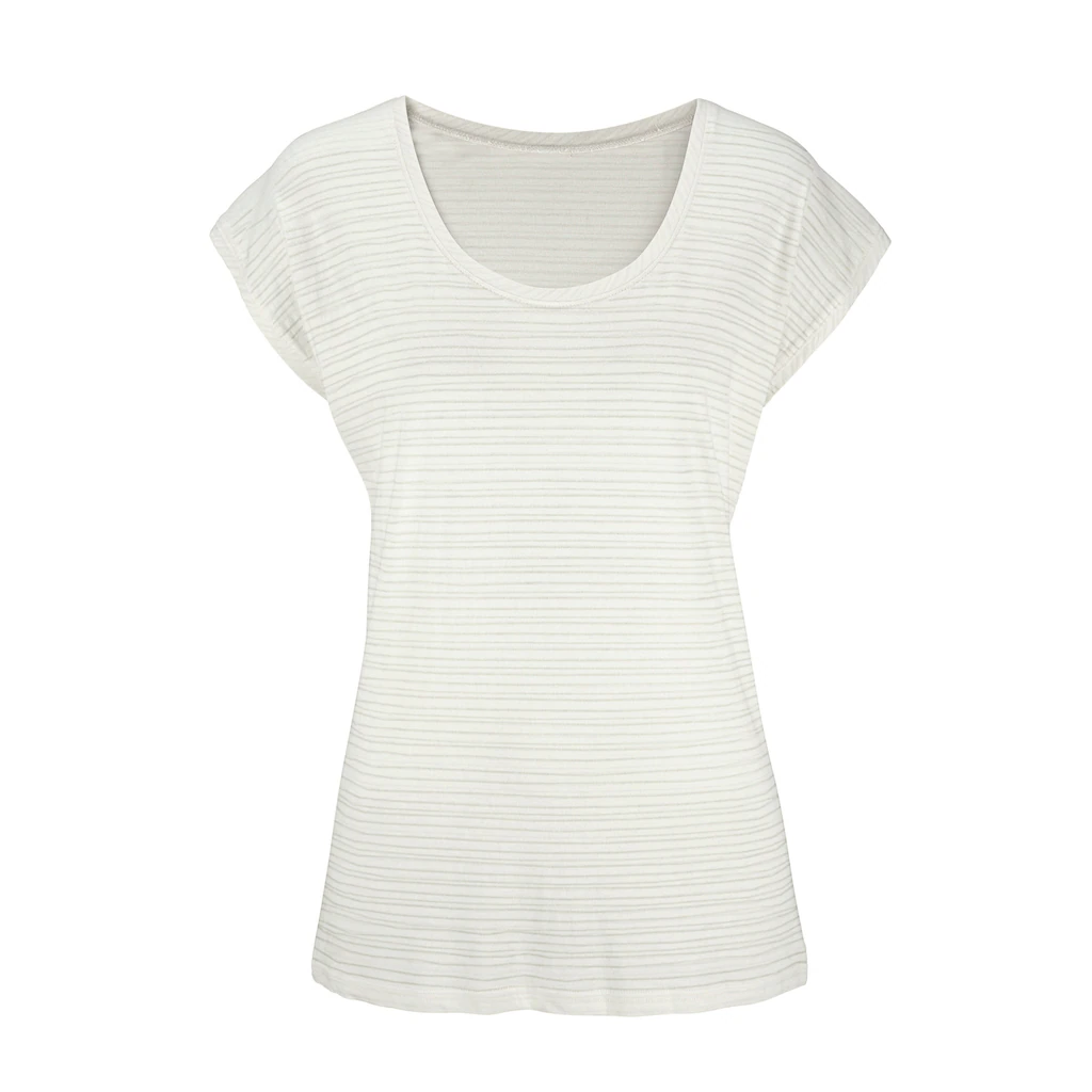 Beachtime Kurzarmshirt »mit leicht transparenten Streifen« (2er-Pack) aus weicher Baumwoll-Viskose-Qualität Bis zu 50% Rabatt