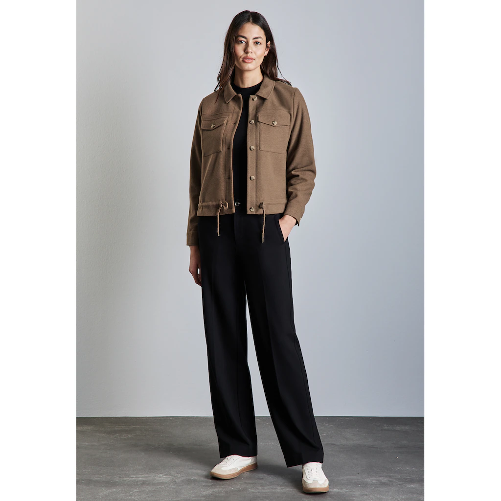 STREET ONE Kurzjacke ohne Kapuze mit Tunnelzug am Saum Discount Store für neue Produkte