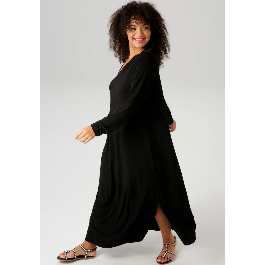 Aniston PLUS Maxikleid mit raffinieren Seitenschlitzen - NEUE KOLLEKTION Kostenloser Versand international
