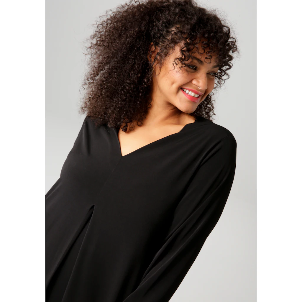 Aniston PLUS Maxikleid mit raffinieren Seitenschlitzen - NEUE KOLLEKTION Kostenloser Versand international