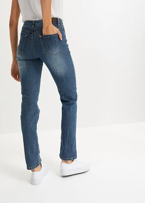 bonprix Bequeme Basic-Stretch-Jeans mit bunten Nieten - blau petite Neueste Stile