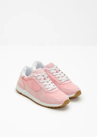 bonprix Lässiger Sneaker im Retro Look - rosa - Damen 50% Rabatt mit kostenlosem Versand