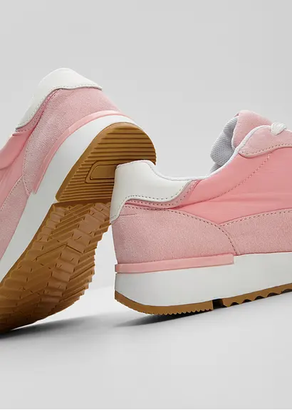 bonprix Lässiger Sneaker im Retro Look - rosa - Damen 50% Rabatt mit kostenlosem Versand