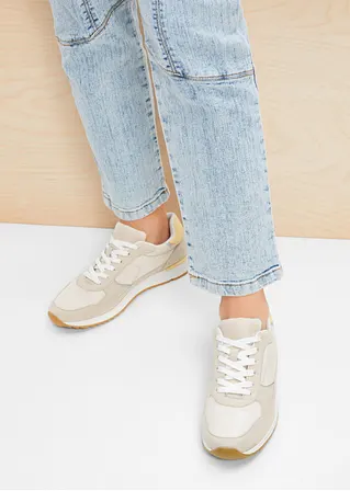 bonprix Lässiger Sneaker im Retro Look - beige - Damen Clearance-Verkauf