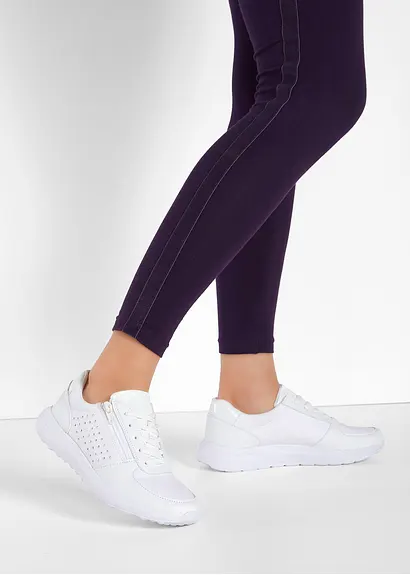 bonprix Komfortabler Sneaker in schönem Design - weiß - Damen 2025