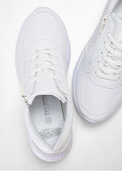 bonprix Komfortabler Sneaker in schönem Design - weiß - Damen 2025