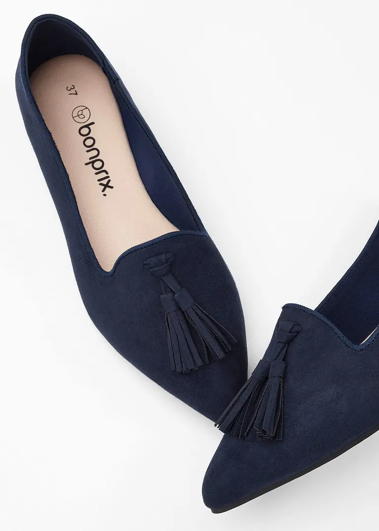 bonprix Eleganter Tassel-Loafer - blau - Damen Online