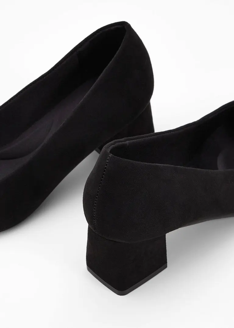 bonprix Zeitloser Komfort Pumps mit gepolsterter Innensohle - schwarz Angebote