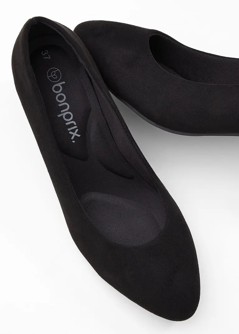 bonprix Zeitloser Komfort Pumps mit gepolsterter Innensohle - schwarz Angebote