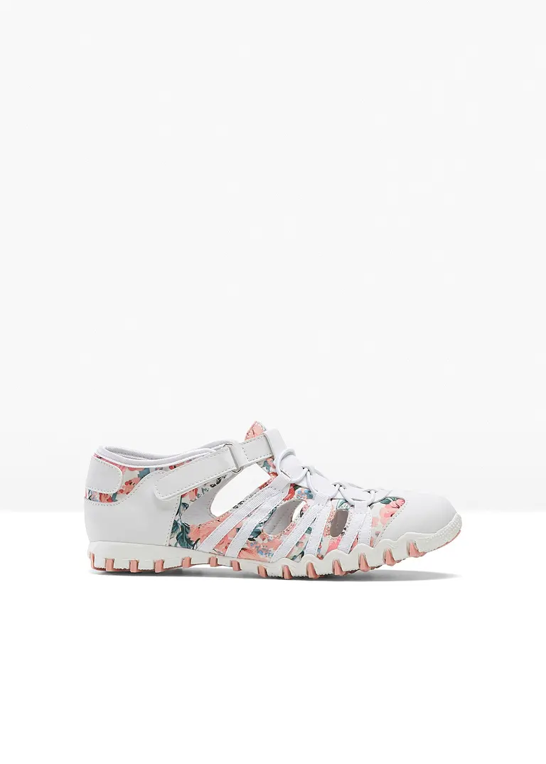 bonprix Charismatischer Slipper mit hübschen Riemen - weiß