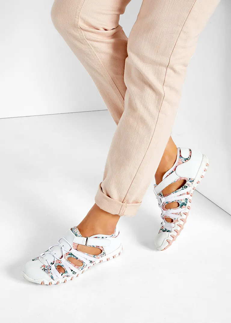 bonprix Charismatischer Slipper mit hübschen Riemen - weiß Hotsell