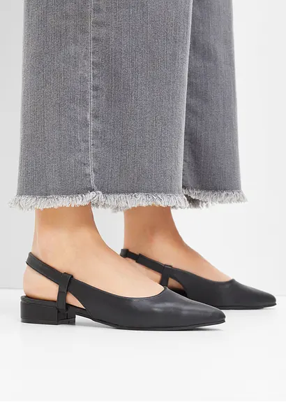 bonprix Zeitloser Sling Pumps für viele Anlässe - schwarz Fabrikverkauf