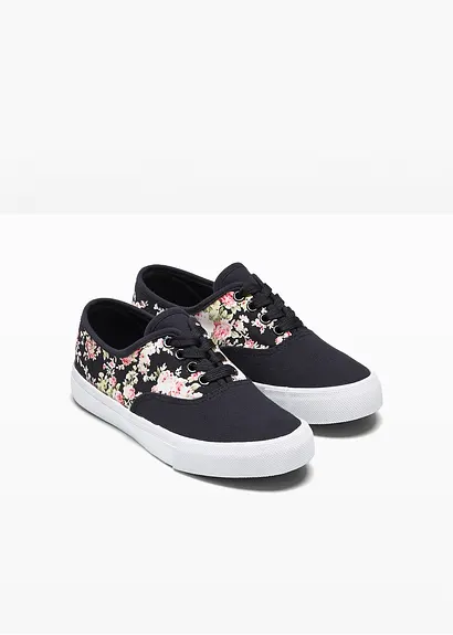 bonprix Lässiger Sneaker im sportlichen Design - schwarz Fabrik Onlineshop