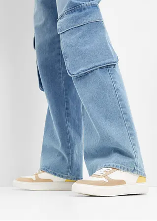 bonprix Bequemer Komfort Sneaker mit Reißverschluss - weiß Fabrikpreis