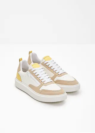 bonprix Bequemer Komfort Sneaker mit Reißverschluss - weiß Fabrikpreis